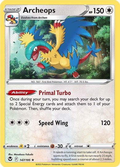 Archeops (147/195) [Sword & Shield Silver Tempest]