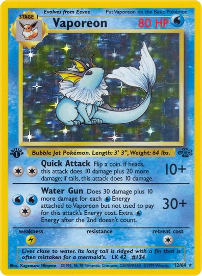 Vaporeon (12/64) [Jungle]