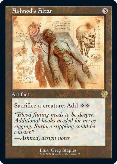 Ashnod's Altar (Schematic) (67) [Brothers War Retro Frame Artifacts]