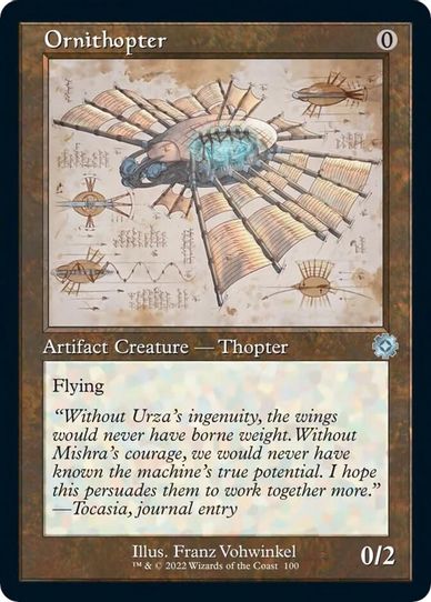 Ornithopter (Schematic) (100) [Brothers War Retro Frame Artifacts]