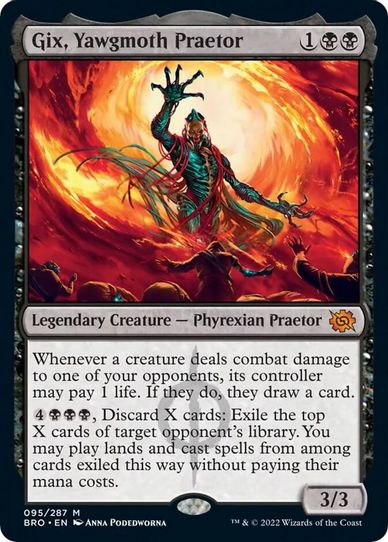 Gix, Yawgmoth Praetor (95) [The Brothers War]
