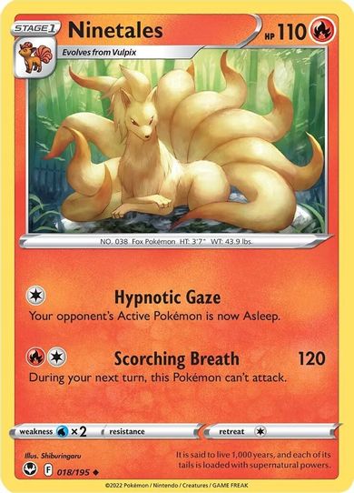 Ninetales (018/195) [Sword & Shield Silver Tempest]