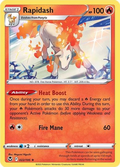 Rapidash (022/195) [Sword & Shield Silver Tempest]