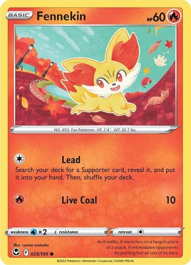 Fennekin (025/195) [Sword & Shield Silver Tempest]