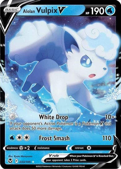 Alolan Vulpix V (033/195) [Sword & Shield Silver Tempest]