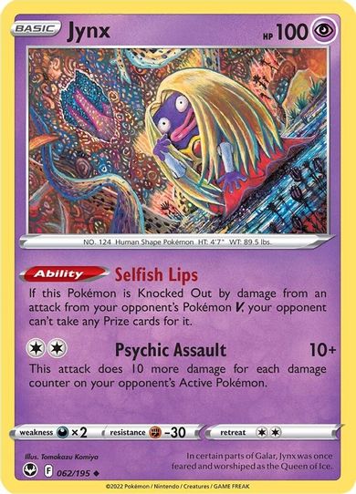 Jynx (062/195) [Sword & Shield Silver Tempest]