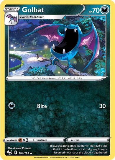 Golbat (104/195) [Sword & Shield Silver Tempest]