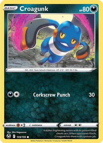 Croagunk (109/195) [Sword & Shield Silver Tempest]