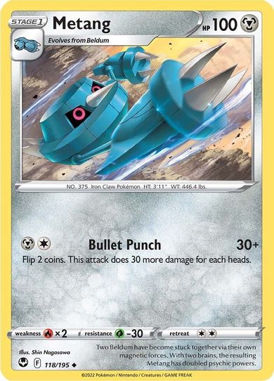 Metang (118/195) [Sword & Shield Silver Tempest]