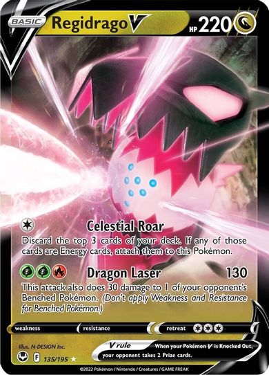 Regidrago V (135/195) [Sword & Shield Silver Tempest]
