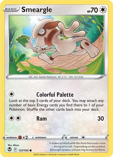 Smeargle (137/195) [Sword & Shield Silver Tempest]