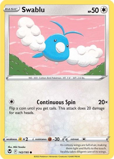 Swablu (142/195) [Sword & Shield Silver Tempest]
