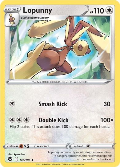 Lopunny (145/195) [Sword & Shield Silver Tempest]