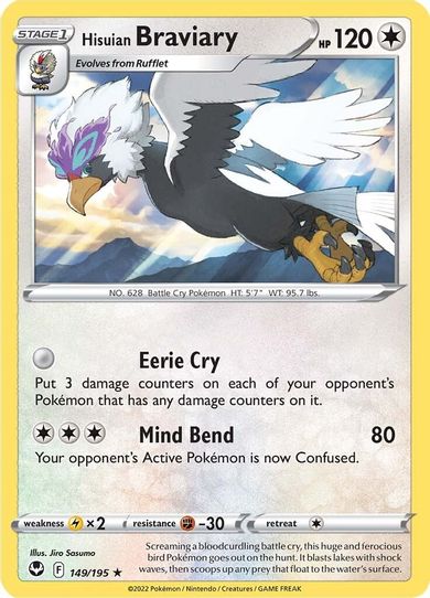 Hisuian Braviary (149/195) [Sword & Shield Silver Tempest]