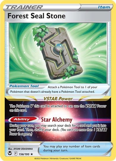 Forest Seal Stone (156/195) [Sword & Shield Silver Tempest]