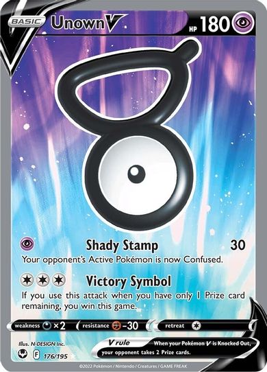 Unown V (Full Art) (176/195) [Sword & Shield Silver Tempest]