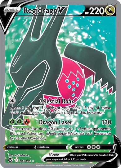 Regidrago V (Full Art) (183/195) [Sword & Shield Silver Tempest]
