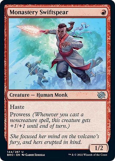 Monastery Swiftspear (144) [The Brothers War]