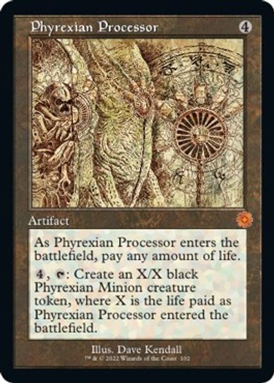 Phyrexian Processor (Schematic) (102) [Brothers War Retro Frame Artifacts]