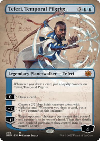 Teferi, Temporal Pilgrim (Borderless) (293) [The Brothers War]