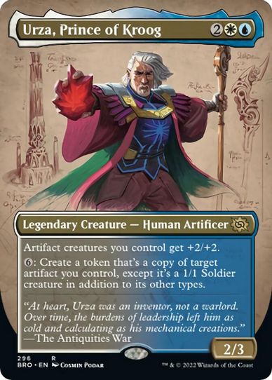 Urza, Prince of Kroog (Borderless) (296) [The Brothers War]