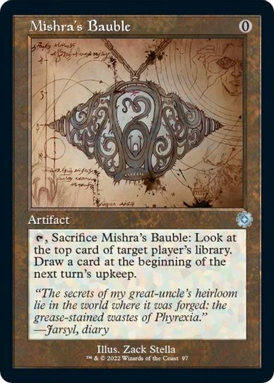 Mishra's Bauble (Schematic) (97) [Brothers War Retro Frame Artifacts]