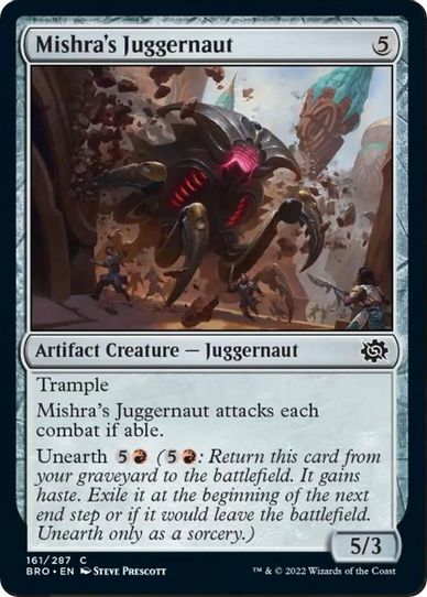 Mishra's Juggernaut (161) [The Brothers War]