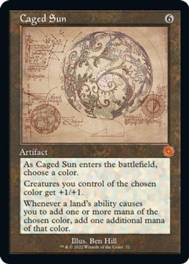 Caged Sun (Schematic) (72) [Brothers War Retro Frame Artifacts]