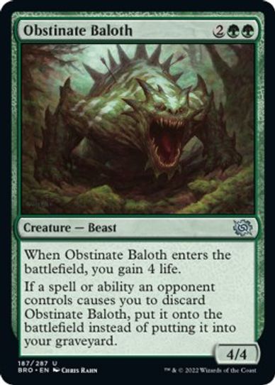 Obstinate Baloth (187) [The Brothers War]