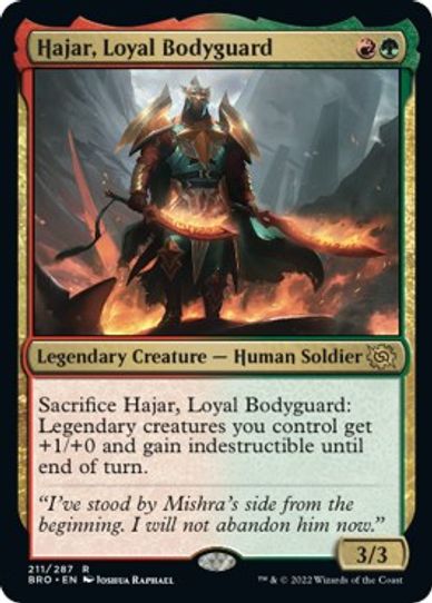 Hajar, Loyal Bodyguard (211) [The Brothers War]