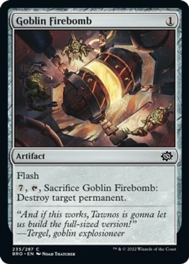 Goblin Firebomb (235) [The Brothers War]