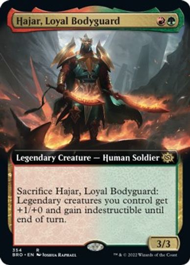 Hajar, Loyal Bodyguard (Extended Art) (354) [The Brothers War]