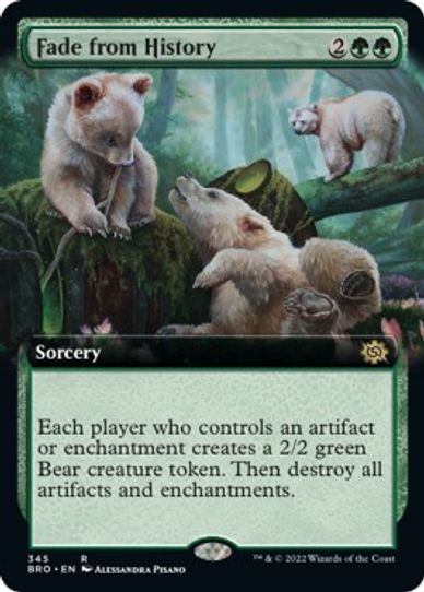 Fade from History (Extended Art) (345) [The Brothers War]