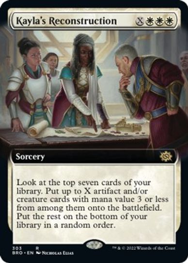 Kayla's Reconstruction (Extended Art) (303) [The Brothers War]
