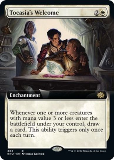 Tocasia's Welcome (Extended Art) (308) [The Brothers War]
