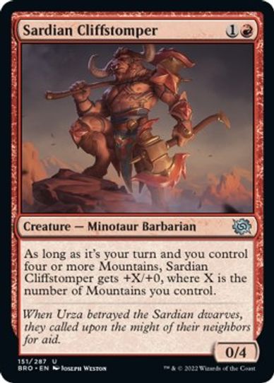 Sardian Cliffstomper (151) [The Brothers War]