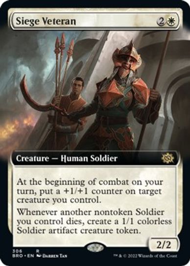 Siege Veteran (Extended Art) (306) [The Brothers War]