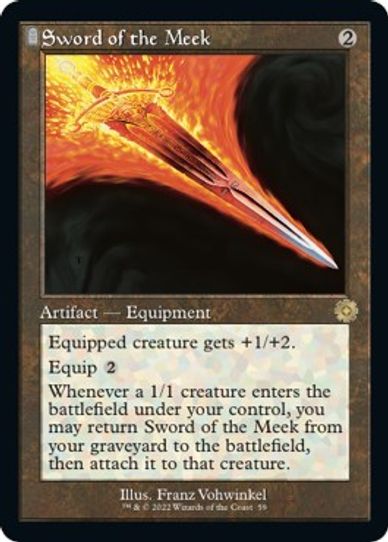 Sword of the Meek (59) [Brothers War Retro Frame Artifacts]