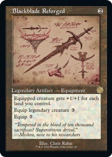 Blackblade Reforged (Schematic) (69) [Brothers War Retro Frame Artifacts]
