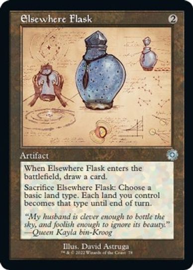 Elsewhere Flask (Schematic) (78) [Brothers War Retro Frame Artifacts]