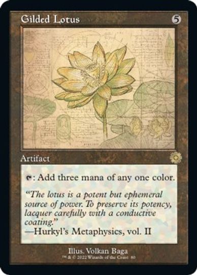 Gilded Lotus (Schematic) (80) [Brothers War Retro Frame Artifacts]