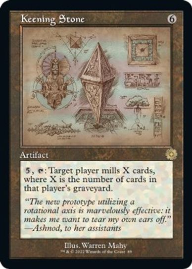 Keening Stone (Schematic) (89) [Brothers War Retro Frame Artifacts]