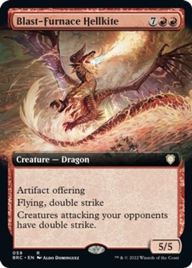Blast Furnace Hellkite (Extended Art) (59) [Commander The Brothers War]