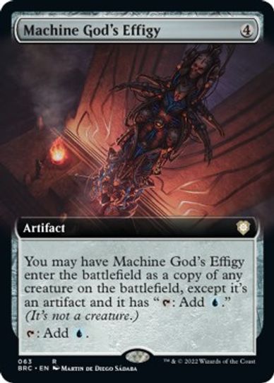 Machine God's Effigy (Extended Art) (63) [Commander The Brothers War]