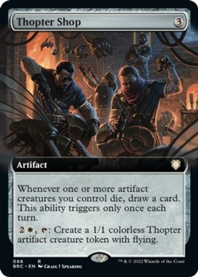 Thopter Shop (Extended Art) (66) [Commander The Brothers War]
