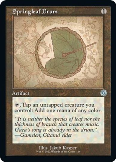 Springleaf Drum (Schematic) (118) [Brothers War Retro Frame Artifacts]
