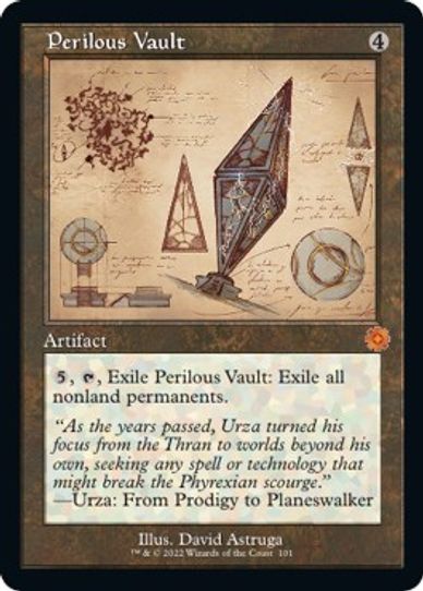 Perilous Vault (Schematic) (101) [Brothers War Retro Frame Artifacts]