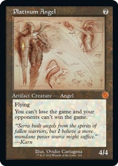Platinum Angel (Schematic) (104) [Brothers War Retro Frame Artifacts]