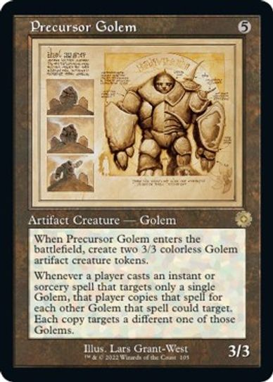 Precursor Golem (Schematic) (105) [Brothers War Retro Frame Artifacts]