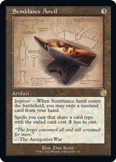 Semblance Anvil (Schematic) (115) [Brothers War Retro Frame Artifacts]